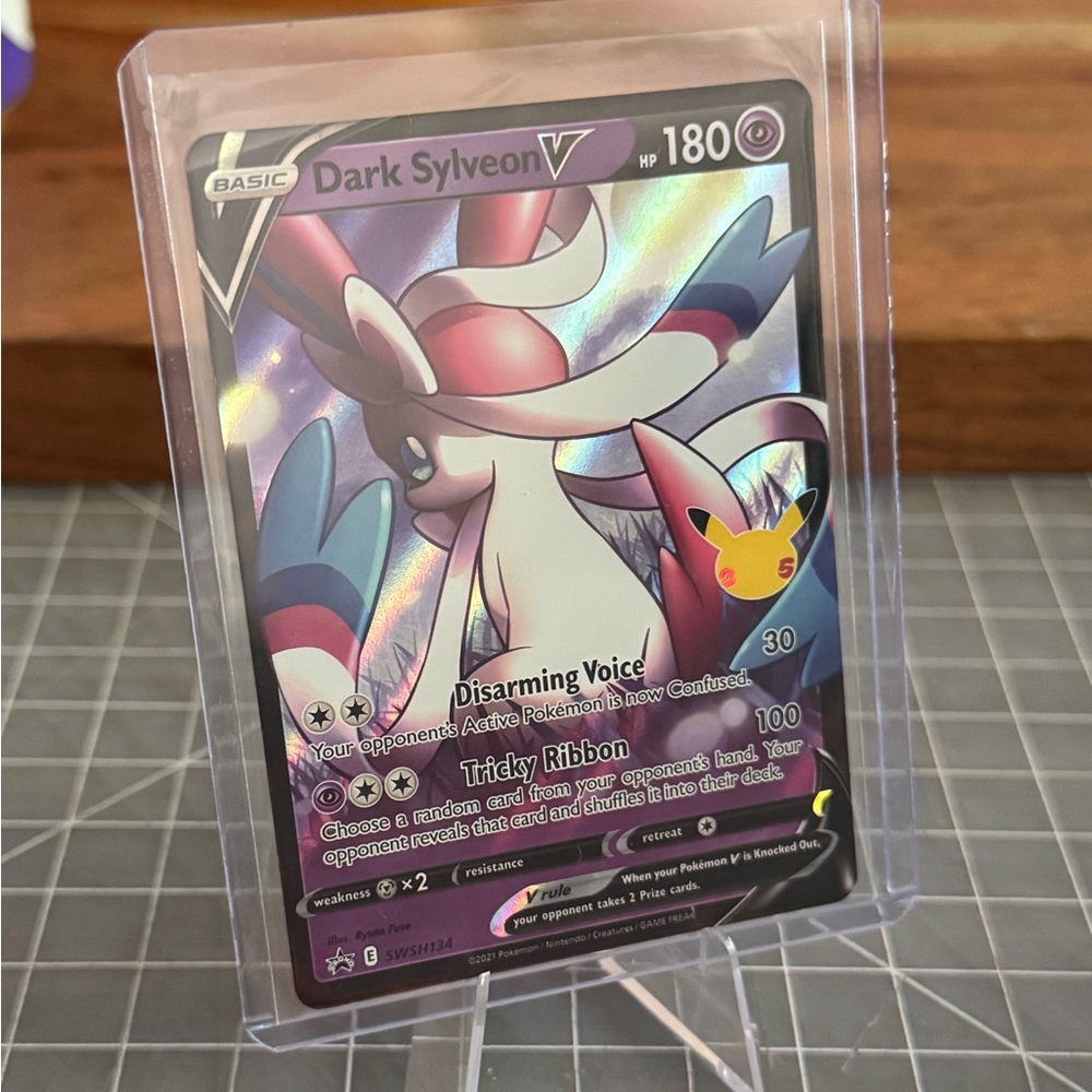 Dark Sylveon V Pokemon Black Star Promo - Picture 4 of 4